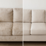 Clean Sofa in cozy living room