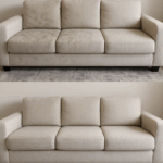 Clean Sofa in cozy living room